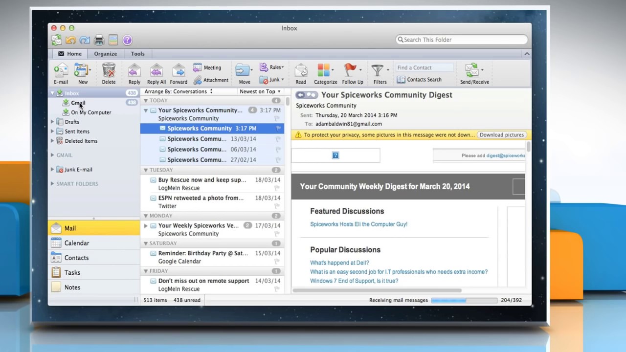configure outlook 2016 mac for gmail
